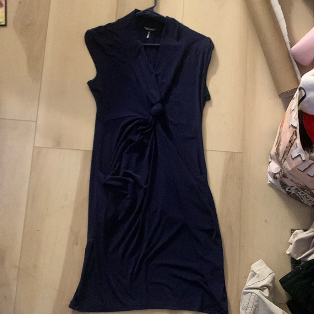 Daisy fuentes dark blue knot dress maxi dress Size M
